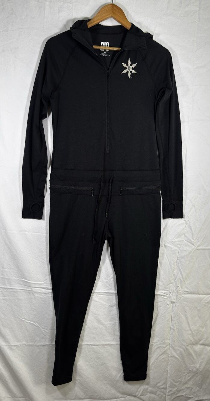 Airblaster Classic Ninja Suit Black Women's Small Snowboarding Skiing Base Layer